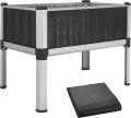 TTL GARDEN Superior XL 112x60x80cm Hochbeet aus Metall - Anthrazit-Silber Alu + Stahl verzinkt & lackiert - Frühbeet Pflanzkasten Kräuterbeet Blumenbeet Blumenkasten für Garten Balkon Terrasse - Thumbnail 8