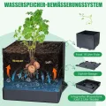 145cm Tomatentopf, 2 Pack Selbstbewässerung Tomatentopf mit Rankhilfe,Tomaten Rankhilfe mit Wasserspeicher，Höhe Einstellbar Tomatenturm，für Kletterpflanzen Gemüse Blumen Outdoor&Indoor - Thumbnail 2