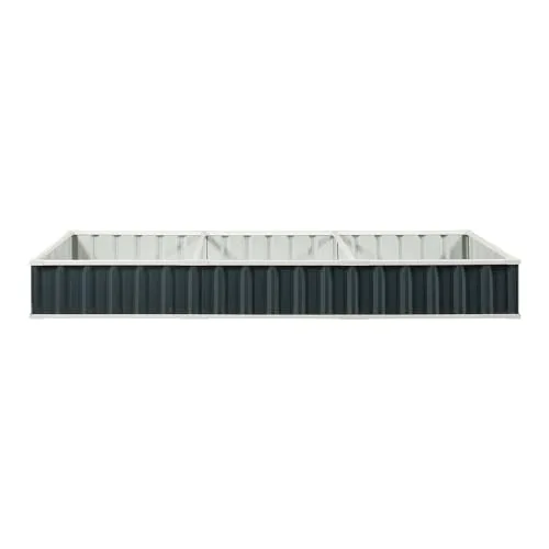 [en.casa] Hochbeet Albrandswaard Gemüsebeet 258 x 90 x 30 cm Gartenbeet mit Handschuhe Pflanzkasten für Garten Metall rechteckig Kräuterbeet Anthrazit – Bild 10