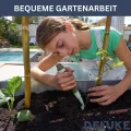 DELUKE® Hochbeet für Garten Oskar Grau | 160x40x77cm | Verzinkter Stahl | Wetterfest | Hochbeet Metall Gartenbeet Kräuterbeet Blumenbeet Beet hoch Frühbeet für Garten Gemüsebeet - Thumbnail 6