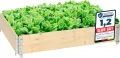 naturbelassene Hochbeete für Garten Palettenrahmen 120x80x20 cm Hochbeet Holz 3 Stück steckbar stapelbar faltbar für Pflanzen Blumen Kräuter Obst und Gemüse GD-0075 - Thumbnail 9