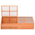 Homgoday Gewächshaus Holz 180x57x62cm Gewächshaus Gartenhaus Pflanzenkinderhaus Wintergarten Hinterhof Outdoor Garten Warmhaus Pflanzen Grow House Outdoor & Garten - Thumbnail 2