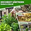 TTL GARDEN Balkon Hochbeet XL 120x40x80cm aus Holz - Pflanzkasten & Blumenkasten mit Ablageboden & Folie - Tannenholz wetterfest - Pflanzbeet Kräuterbeet Blumenbeet für Garten Balkon Terrasse Braun - Thumbnail 2