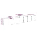 vidaXL Hochbeet, Wetterfestes Hochbeet für Garten Balkon Terrasse, Kräuterhochbeet zum Selber Bauen, Pflanzkasten aus Metall, Verzinkter Stahl Braun - Thumbnail 3