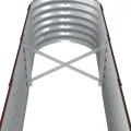 vidaXL Hochbeet, Wetterfestes Hochbeet für Garten Balkon Terrasse, Kräuterhochbeet zum Selber Bauen, Pflanzkasten aus Metall, Verzinkter Stahl Braun - Thumbnail 4