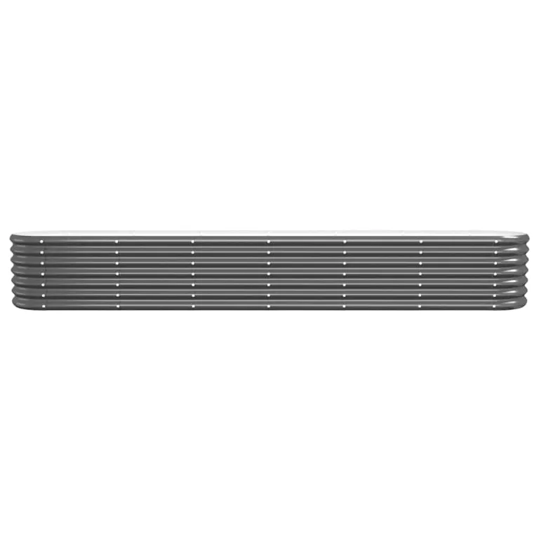 vidaXL Hochbeet, Wetterfestes Hochbeet für Garten Balkon Terrasse, Kräuterhochbeet zum Selber Bauen, Pflanzkasten aus Metall, Verzinkter Stahl Anthrazit – Bild 5