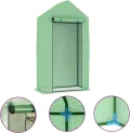 Gewächshaus mit Stahlrahmen 0,5 m² 1×0,5×1,9 m, Frühbeet, Tomatenhaus, Treibhaus, Greenhouse, Garten Zubehör - Thumbnail 2