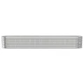 vidaXL Hochbeet, Wetterfestes Hochbeet für Garten Balkon Terrasse, Kräuterhochbeet zum Selber Bauen, Pflanzkasten aus Metall, Verzinkter Stahl Silbern - Thumbnail 5