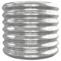 vidaXL Hochbeet, Wetterfestes Hochbeet für Garten Balkon Terrasse, Kräuterhochbeet zum Selber Bauen, Pflanzkasten aus Metall, Verzinkter Stahl Silbern - Thumbnail 6