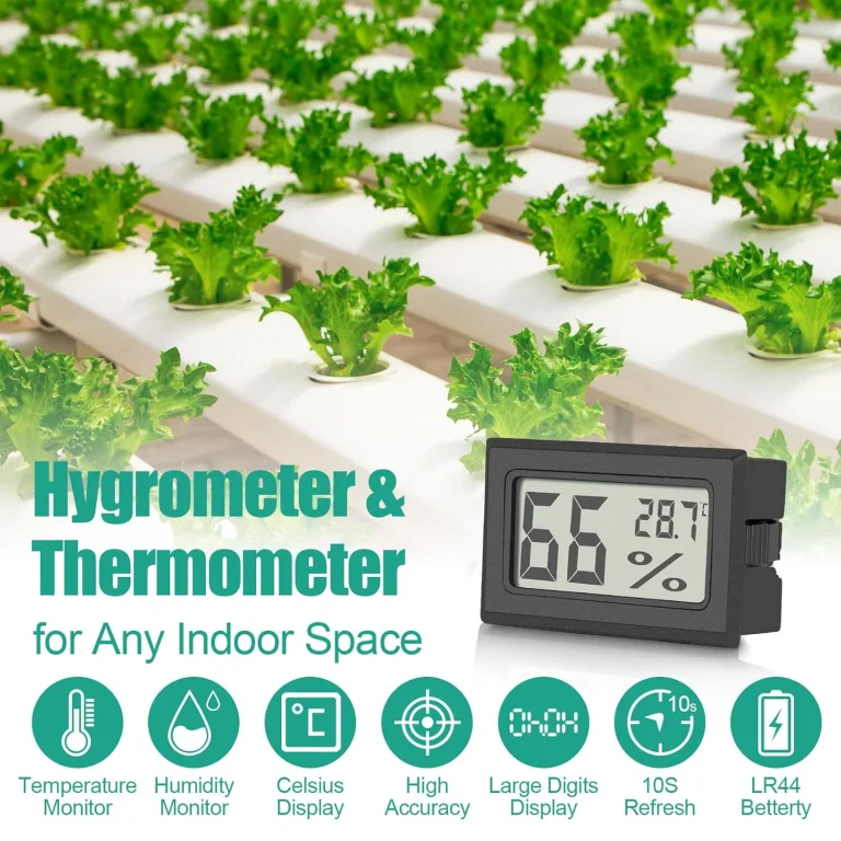 6er Set Vaikby Digital Indoor Thermometer Hygrometer, LCD Room Hygrometer Innen, Temperature Humidity Meter Luftfeuchtigkeitsmesser for Home Office Greenhouse – Bild 2