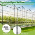 4mm Klar Stegplatten Set 14x Polycarbonat Hohlkammerstegplatten Total 10,25m² UV-beständigem Gewächshausplatten Schneidbar Doppelstegplatten für den Bau von Carports, Gewächshäuse - Thumbnail 5