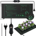 50W Heizmatte Pflanzen mit Thermostat - Schnelle Erwärmung, Feuerschutz, Wärmematte zur Keimung und Temperatur-Regulierung, ideal für Sämlinge, Haustiere und Reptilien (2er Pack) - Thumbnail 9