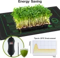 50W Heizmatte Pflanzen mit Thermostat - Schnelle Erwärmung, Feuerschutz, Wärmematte zur Keimung und Temperatur-Regulierung, ideal für Sämlinge, Haustiere und Reptilien (2er Pack) - Thumbnail 3