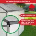 stabiles Aluminium Gewächshaus mit Dachfenster – Garten Frühbeet ideal für die Anzucht von Tomaten Blumen – vielseitig nutzbar als Treibhaus, Tomatengewächshaus Pflanzenhaus (XL) - Thumbnail 7