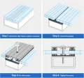 UMIG Polycarbonat-Gewächshausplatten, doppelwandig, wasserdicht, UV-geschützt, gewellte Kunststoff-Dachplatten, transparente Ersatzplatten für Gewächshaus, Outdoor, Pflanze, 100 x 60 x 0,8 cm, 6 Stück - Thumbnail 8