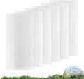 UMIG Polycarbonat-Gewächshausplatten, doppelwandig, wasserdicht, UV-geschützt, gewellte Kunststoff-Dachplatten, transparente Ersatzplatten für Gewächshaus, Outdoor, Pflanze, 100 x 60 x 0,8 cm, 6 Stück - Thumbnail 1