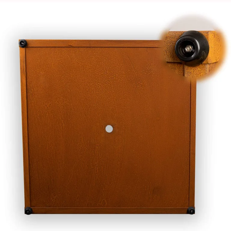Köhko® Designer Bodenplatte für Pflanzrahmen aus Cortenstahl als Bausatz QUADER 60x60cm – Bild 3