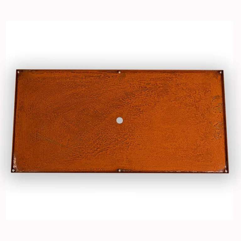 Köhko® Designer Bodenplatte für Pflanzrahmen aus Cortenstahl als Bausatz QUADER 120x50cm – Bild 1