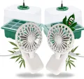 2 Stück Mini USB Ventilator Grow mit Clip Klipp Klemme Klemmventilator I Clipventilator für Zimmergewächshaus Gewächshaus klein Growbox - Thumbnail 1