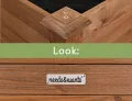 Hochbeet aus Holz für Garten Balkon Terrasse, Pflanzkasten Bausatz rechteckig schmal mit Vlies-Folie, Kräuterbeet Pflanzenkasten deko, dunkel-braun - Thumbnail 4
