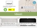 needs&wants® Hochbeet aus Holz für Garten Balkon Terrasse, Pflanzkasten Bausatz rechteckig schmal mit Vlies-Folie, Kräuterbeet Pflanzenkasten deko, weiß - Thumbnail 2