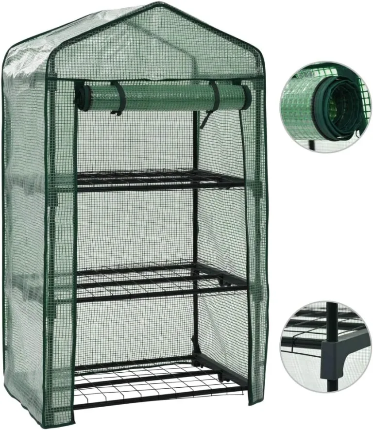 LAPOOH 3-stufiges Mini-Gewächshaus 69 x 49 x 125 cm, Frühbeet, Tomatenhaus, Treibhaus, Greenhouse, Garten Zubehör – Bild 1