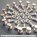 50 Stück Gewächshaus Schrauben,M6x12 Aluminium Hammerkopfschrauben,Gewächshausschrauben Hammerschraubenalu Schrauben für Gewächshäuser Glashaus - Thumbnail 2