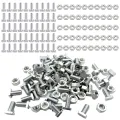 50 Stück Gewächshaus Schrauben,M6x12 Aluminium Hammerkopfschrauben,Gewächshausschrauben Hammerschraubenalu Schrauben für Gewächshäuser Glashaus - Thumbnail 1