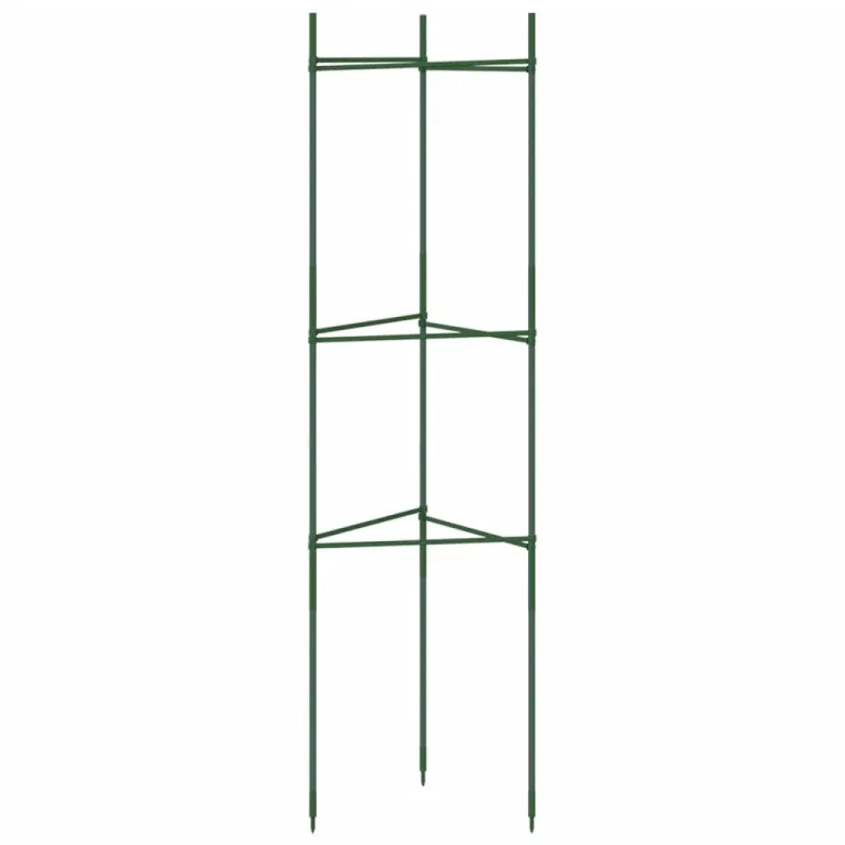 vidaXL Tomatenkäfig 2 STK., Rankhilfe für Tomaten Kletterpflanzen, Pflanzenkäfig für Garten Gewächshaus, Pflanzenstütze Pflanzenhalter, Stahl PP – Bild 5