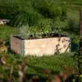 KADAX Palettenrahmen aus Holz, Stapelbare Holzrahmen, Aufsatzrahmen für Garten, Hochbeet Rahmen, Pflanzkasten, Gartenbeet, Gemüsebeet, Kräuterbeet (3-er Set 120x80x22,5 cm) - Thumbnail 6