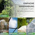 10x Gewächshausplatten 6mm I Polycarbonat Hohlkammerplatten für Gewächshäuser I PC Doppelstegplatten UV-beständig & bruchsicher I für Garten, Frühbeet uvm I 60,5cm x 150cm I Transparent - Thumbnail 5