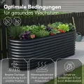 STEELSØN Hydra Hochbeet Metall – ovaler Pflanzenkasten 240x80x80 cm – Gemüsebeet Anthrazit – Beet für Garten & Balkon – Pflanzenbeet aus verzinktem Stahl – Kräuterbeet – Gartenbeet mit Kantenschutz - Thumbnail 2