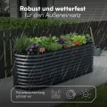 STEELSØN Hydra Hochbeet Metall – ovaler Pflanzenkasten 240x80x80 cm – Gemüsebeet Anthrazit – Beet für Garten & Balkon – Pflanzenbeet aus verzinktem Stahl – Kräuterbeet – Gartenbeet mit Kantenschutz - Thumbnail 6