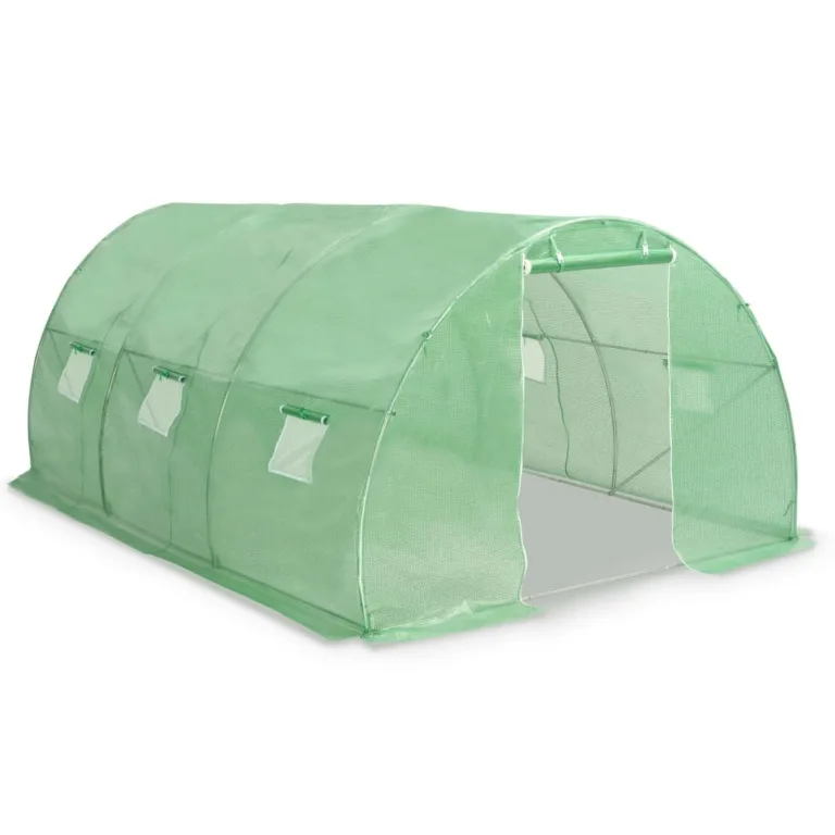 Gewächshaus 13,5m² 450x300x200 cm Bio Green üBerwinterungszelt Deko-GewäChshaus – Bild 3