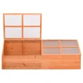 Homgoday Holz Gewächshaus 180x57x62 cm mit PC-Platten, für Kräuter und Setzlinge schützen Model170648 - Thumbnail 9