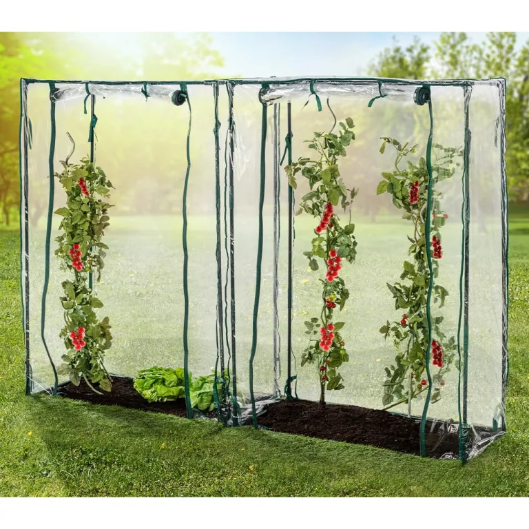 GreenYard® Gewächshaus Foliengewächshaus Tomatengewächshaus in versch. Varianten (Iglugewächshaus 180x90x90 cm) – Bild 7