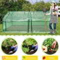 Gewächshaus Foliengewächshaus 180x90x90cm Gartengewächshäuser mit Tür Treibhaus Tomatengewächshaus Tomatenhaus für Garten Balkon, Grün - Thumbnail 3