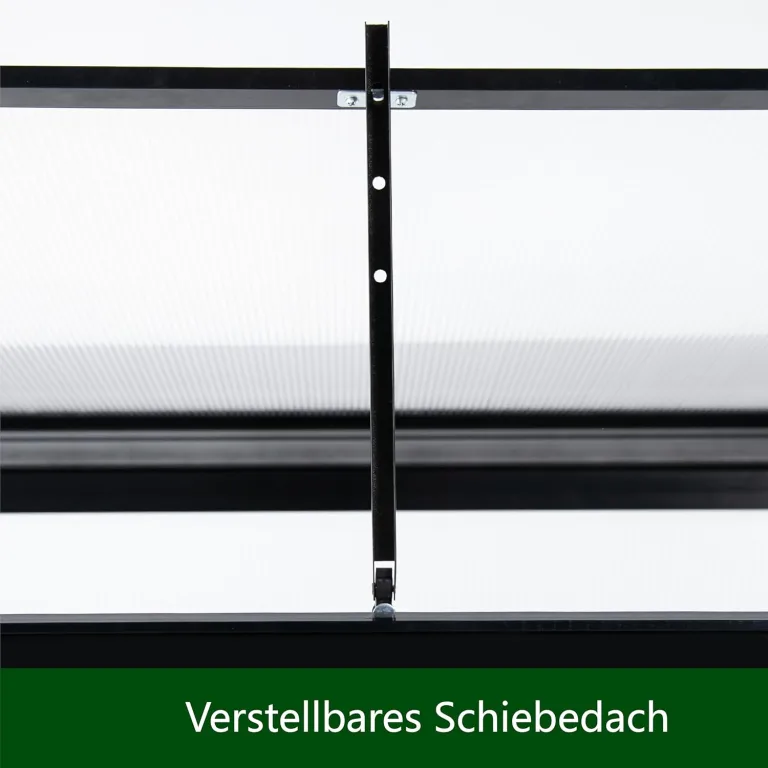Aluminium Gewächshaus Beistell Tomatengewächshaus klein Dreitürig Treibhaus 180x55X190 cm – Bild 6