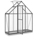 Rantry Aluminium-Gewächshaus, 0.98m², Anthrazit/Transparent, 5-fach verstellbares Lüftungsfenster, 169x58x202cm Model4005821 - Thumbnail 6