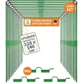 TTL GARDEN Vario 120 6xTunnelbogen System - 6er Set Folientunnel Bögen B 120 x H 140 cm zur Beetabdeckung - 4 mögliche Größen - rostfreie Stahl Tunnelbögen kunststoffbeschichtet + 30 Halteclips - Thumbnail 8