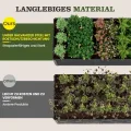 Amopatio Hochbeet Metall 2er-Set, Pflanzbeet Hochbeete für Garten, 180x90x60 cm, Hochbeete-kit 970 L für Gemüse Blumen Sukkulenten Kräuter, Blumenbeet & Pflanzentrog, Verzinkter Stahl, Schwarz - Thumbnail 8