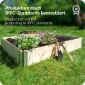 Garronda naturbelassene Hochbeete für Garten Palettenrahmen Hochbeet Holz steckbar stapelbar faltbar für Pflanzen Blumen Kräuter Obst und Gemüse Natural 2 Stück 80x60x20 cm GD-0141 - Thumbnail 5