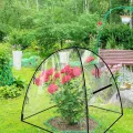 Gewächshaus Klein in PVC Transparent, Pop-Up Mini Gewächshaus 56 X 56 X 56 cm, Überwinterungszelt für Pflanzen, Kleines Gewächshaus Outdoor, für Blumen, Garten, Setzlinge, Balkon, Gemüse - Thumbnail 8