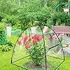 Gewächshaus Klein in PVC Transparent, Pop-Up Mini Gewächshaus 56 X 56 X 56 cm, Überwinterungszelt für Pflanzen, Kleines Gewächshaus Outdoor, für Blumen, Garten, Setzlinge, Balkon, Gemüse - Thumbnail 2