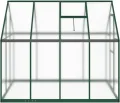Gecheer Gewächshaus mit Fundamentrahmen Tomaten Treibhaus Tomatenhaus Frühbeet Garten Pflanzenhaus Gartenhaus Grün 224x169x195 cm Aluminimum - Thumbnail 6