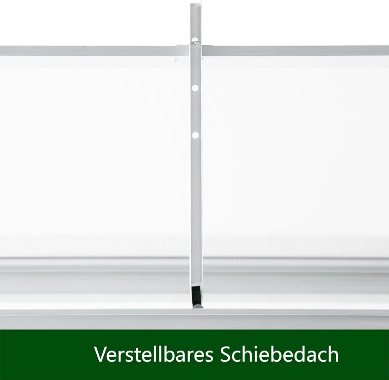 Aluminium Gewächshaus Beistell Tomatengewächshaus klein Dreitürig Treibhaus 182x52x190 cm – Bild 7
