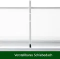 Aluminium Gewächshaus Beistell Tomatengewächshaus klein Dreitürig Treibhaus 182x52x190 cm - Thumbnail 7