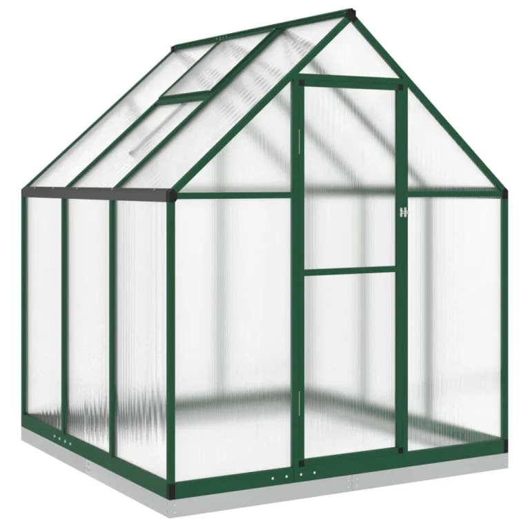 Rantry Gewächshaus für den Garten, Gestell Gewächshaus mit grünem Boden 169 x 169 x 202 cm aus Aluminium, Gewächshaus für den Garten, Gewächshaus für Pflanzen – Bild 2