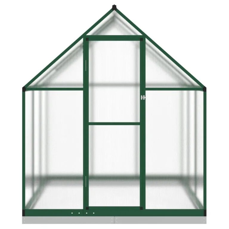 Rantry Gewächshaus für den Garten, Gestell Gewächshaus mit grünem Boden 169 x 169 x 202 cm aus Aluminium, Gewächshaus für den Garten, Gewächshaus für Pflanzen – Bild 3