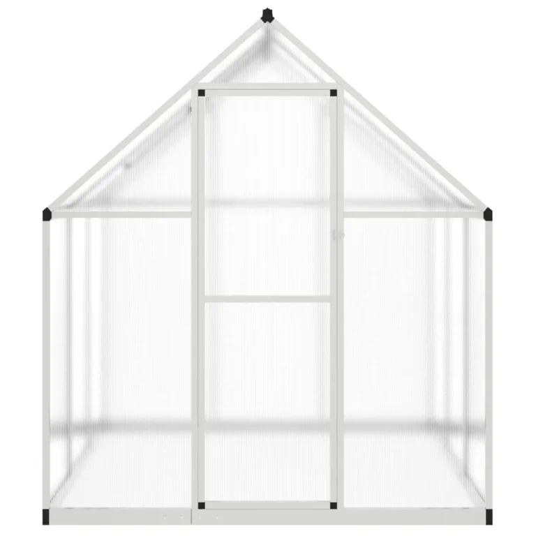 Rantry Gewächshaus für den Garten, Gestell Gewächshaus mit silbernem Fundament, 169 x 169 x 195 cm, aus Aluminium, Gewächshaus für den Garten, Gewächshaus für Pflanzen – Bild 3
